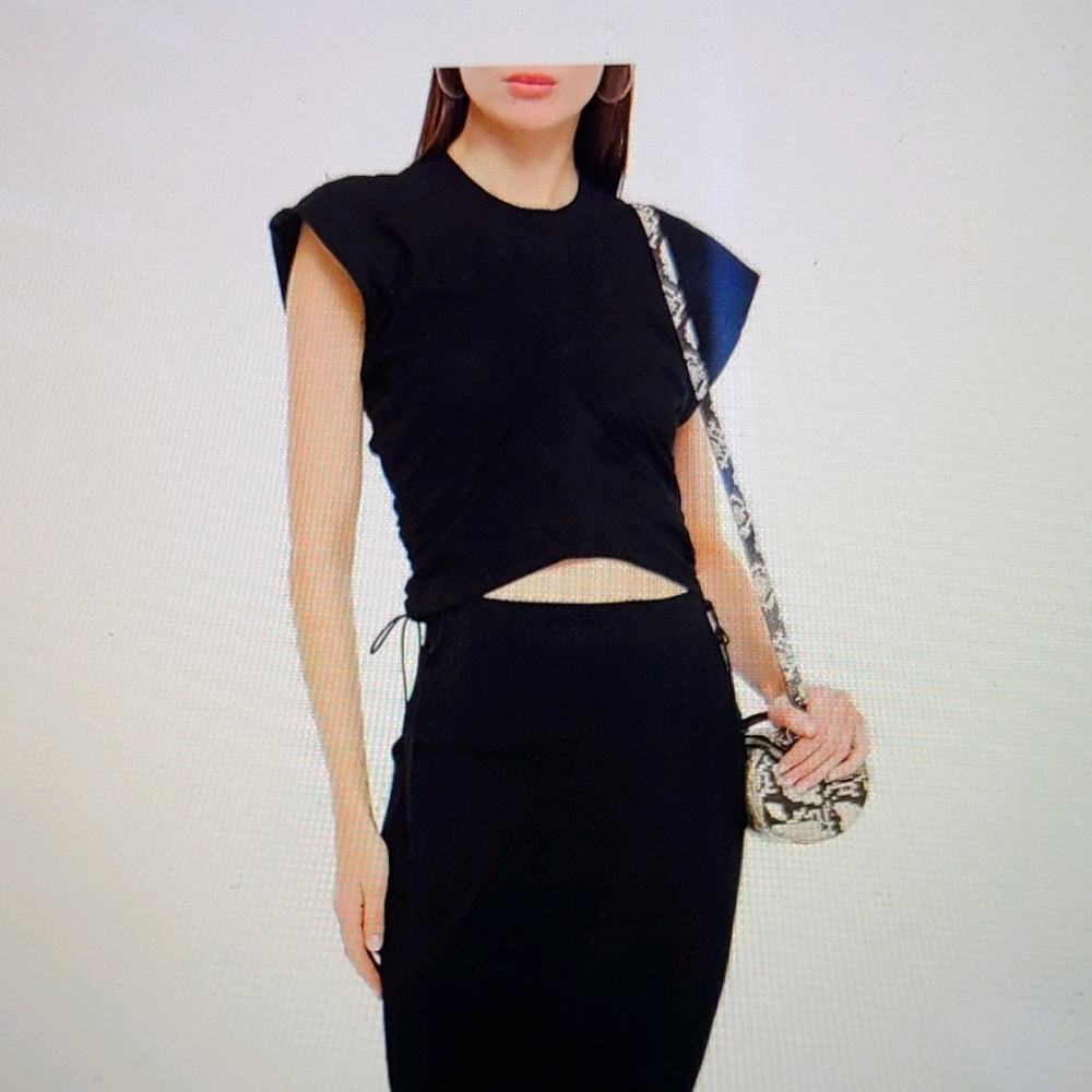 NWOT Alexander wang.t cropped ruched top